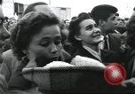 Image of Large crowd greets passenger arriving at train station Soviet Union, 1953, second 25 stock footage video 65675063498