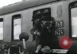 Image of Large crowd greets passenger arriving at train station Soviet Union, 1953, second 30 stock footage video 65675063498