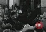 Image of Large crowd greets passenger arriving at train station Soviet Union, 1953, second 34 stock footage video 65675063498