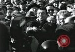 Image of Large crowd greets passenger arriving at train station Soviet Union, 1953, second 45 stock footage video 65675063498