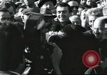 Image of Large crowd greets passenger arriving at train station Soviet Union, 1953, second 46 stock footage video 65675063498