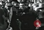Image of Large crowd greets passenger arriving at train station Soviet Union, 1953, second 47 stock footage video 65675063498