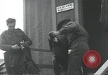 Image of British troops demobilizing at end of World War II United Kingdom, 1945, second 52 stock footage video 65675063507