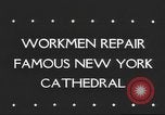 Image of Workers repair Saint Patrick's Cathedral New York United States USA, 1945, second 4 stock footage video 65675063524