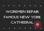 Image of Workers repair Saint Patrick's Cathedral New York United States USA, 1945, second 6 stock footage video 65675063524