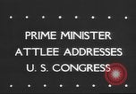 Standbild Clement Richard Attlee Washington DC USA, 1945, aus Sekunde 4 historischem Filmmaterial Videoclip 65675063526