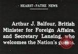 Image of Arthur Balfour Washington DC USA, 1917, second 22 stock footage video 65675063530