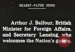 Image of Arthur Balfour Washington DC USA, 1917, second 27 stock footage video 65675063530
