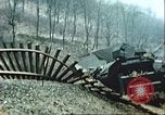 Image of blown railroad track Germany, 1945, second 7 stock footage video 65675063557