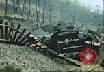 Image of blown railroad track Germany, 1945, second 10 stock footage video 65675063557