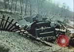 Image of blown railroad track Germany, 1945, second 11 stock footage video 65675063557