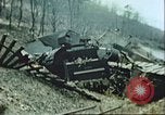 Image of blown railroad track Germany, 1945, second 12 stock footage video 65675063557