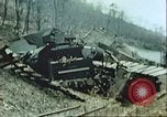 Image of blown railroad track Germany, 1945, second 13 stock footage video 65675063557