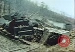 Image of blown railroad track Germany, 1945, second 14 stock footage video 65675063557