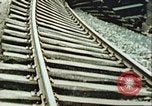 Image of blown railroad track Germany, 1945, second 18 stock footage video 65675063557