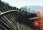 Image of blown railroad track Germany, 1945, second 31 stock footage video 65675063557