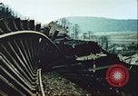 Image of blown railroad track Germany, 1945, second 32 stock footage video 65675063557