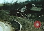 Image of blown railroad track Germany, 1945, second 50 stock footage video 65675063557