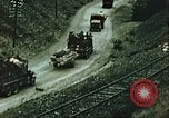 Image of blown railroad track Germany, 1945, second 54 stock footage video 65675063557