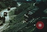 Image of blown railroad track Germany, 1945, second 57 stock footage video 65675063557