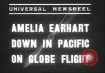 Image Amelia Earhart Putnam du sud de l'océan Pacifique, 1937, de la seconde 6 séquences d'archives historiques vidéo 65675063620
