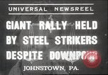 Image steel grévistes Johnstown Pennsylvania USA, 1937, de la seconde 1 séquences d'archives historiques vidéo 65675063621