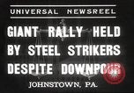 Image steel grévistes Johnstown Pennsylvania USA, 1937, de la seconde 3 séquences d'archives historiques vidéo 65675063621