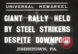 Image steel grévistes Johnstown Pennsylvania USA, 1937, de la seconde 7 séquences d'archives historiques vidéo 65675063621