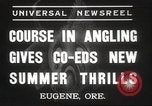 Image of angling course Eugene Oregon USA, 1937, second 5 stock footage video 65675063624