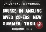 Image of angling course Eugene Oregon USA, 1937, second 6 stock footage video 65675063624