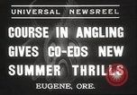 Image of angling course Eugene Oregon USA, 1937, second 7 stock footage video 65675063624