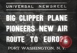 Image Pan American Clipper New York United States USA, 1937, de la seconde 1 séquences d'archives historiques vidéo 65675063625