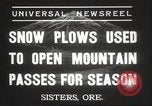 Image et fédéral State Highway Équipage Sisters Oregon USA, 1937, de la seconde 6 séquences d'archives historiques vidéo 65675063627