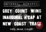 Image Handicap inaugurale Race Del Mar California USA, 1937, de la seconde 1 séquences d'archives historiques vidéo 65675063628