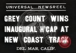Image Handicap inaugurale Race Del Mar California USA, 1937, de la seconde 3 séquences d'archives historiques vidéo 65675063628