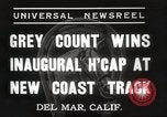 Image Handicap inaugurale Race Del Mar California USA, 1937, de la seconde 5 séquences d'archives historiques vidéo 65675063628
