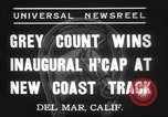 Image Handicap inaugurale Race Del Mar California USA, 1937, de la seconde 6 séquences d'archives historiques vidéo 65675063628