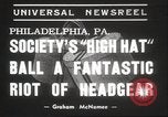 Image haute Hat la concurrence Philadelphia Pennsylvania USA, 1939, de la seconde 3 séquences d'archives historiques vidéo 65675063629