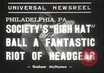 Image haute Hat la concurrence Philadelphia Pennsylvania USA, 1939, de la seconde 7 séquences d'archives historiques vidéo 65675063629