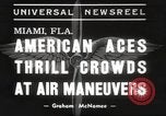 Image air show Miami Florida USA, 1939, de la seconde 5 séquences d'archives historiques vidéo 65675063631