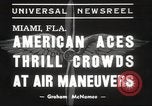 Image air show Miami Florida USA, 1939, de la seconde 6 séquences d'archives historiques vidéo 65675063631