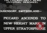 Image Jacques Piccard Dubendorf Suisse, 1932, de la seconde 4 séquences d'archives historiques vidéo 65675063636