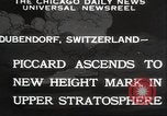 Image Jacques Piccard Dubendorf Suisse, 1932, de la seconde 5 séquences d'archives historiques vidéo 65675063636