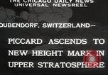 Image Jacques Piccard Dubendorf Suisse, 1932, de la seconde 8 séquences d'archives historiques vidéo 65675063636