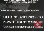 Image Jacques Piccard Dubendorf Suisse, 1932, de la seconde 12 séquences d'archives historiques vidéo 65675063636
