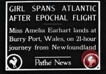 Immagine di Amelia Earhart Regno Unito, 1928, secondo 3 filmato di repertorio 65675063647