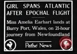 Immagine di Amelia Earhart Regno Unito, 1928, secondo 7 filmato di repertorio 65675063647