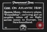 Image Amelia Earhart Putnam Boston Massachusetts USA, 1928, de la seconde 7 séquences d'archives historiques vidéo 65675063651