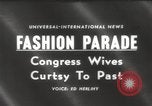 Image of Congress legislator's wives Washington DC USA, 1960, second 1 stock footage video 65675063689