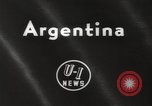 Image of skiing in spring Argentina, 1960, second 4 stock footage video 65675063694